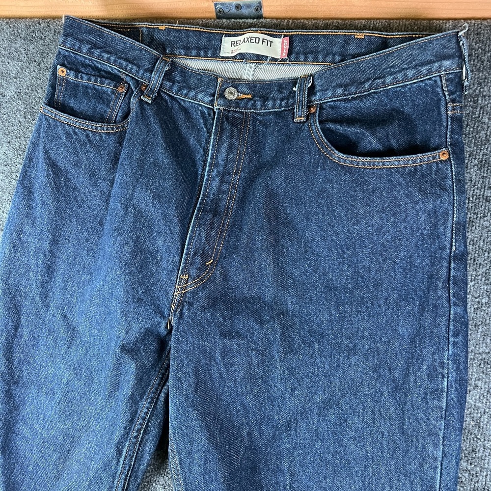 Vintage Levi's 550 Relaxed Fit Jeans Mens 40x31 Blue Denim Baggy Straight Leg